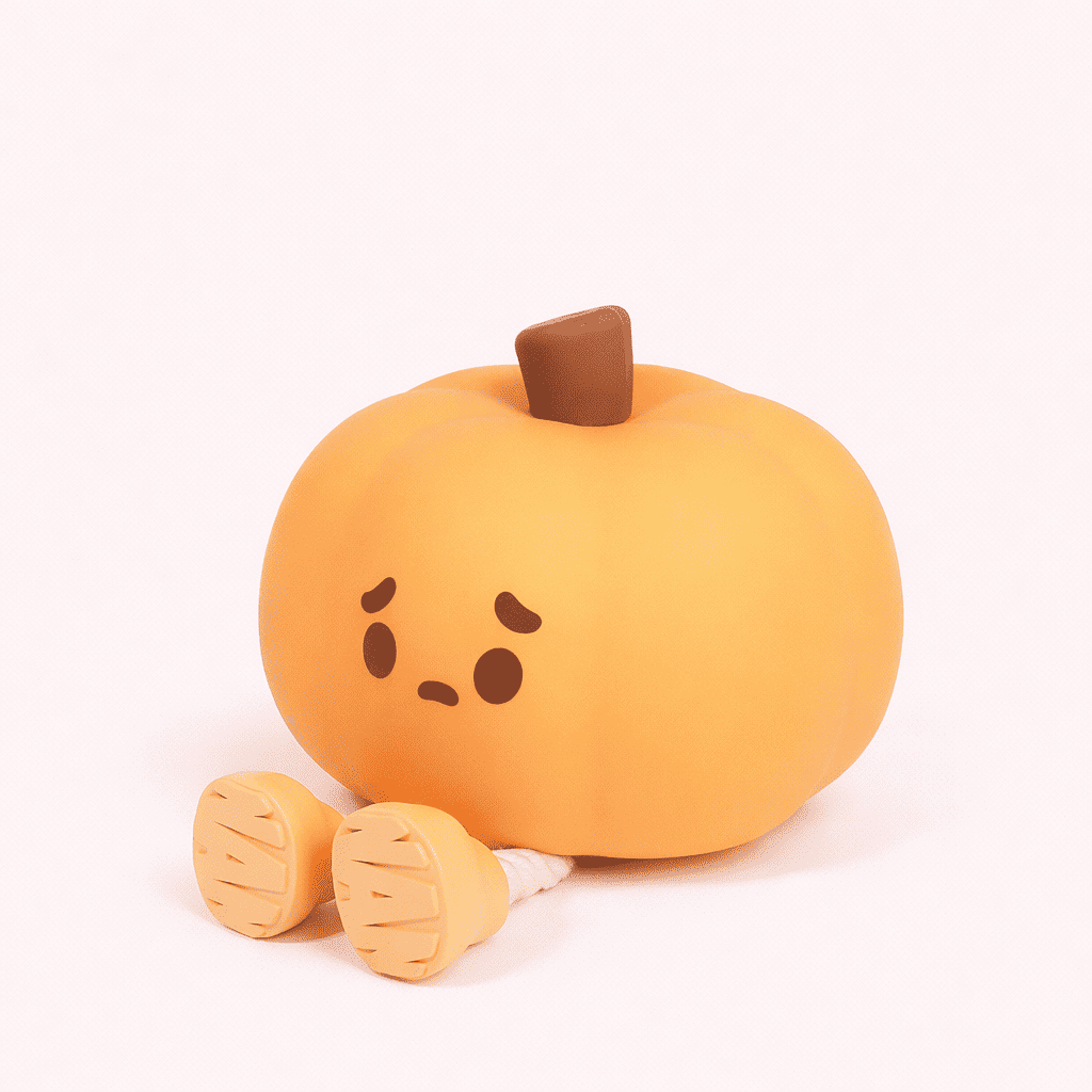 Veilleuse Citrouille d'halloween sur fond beige