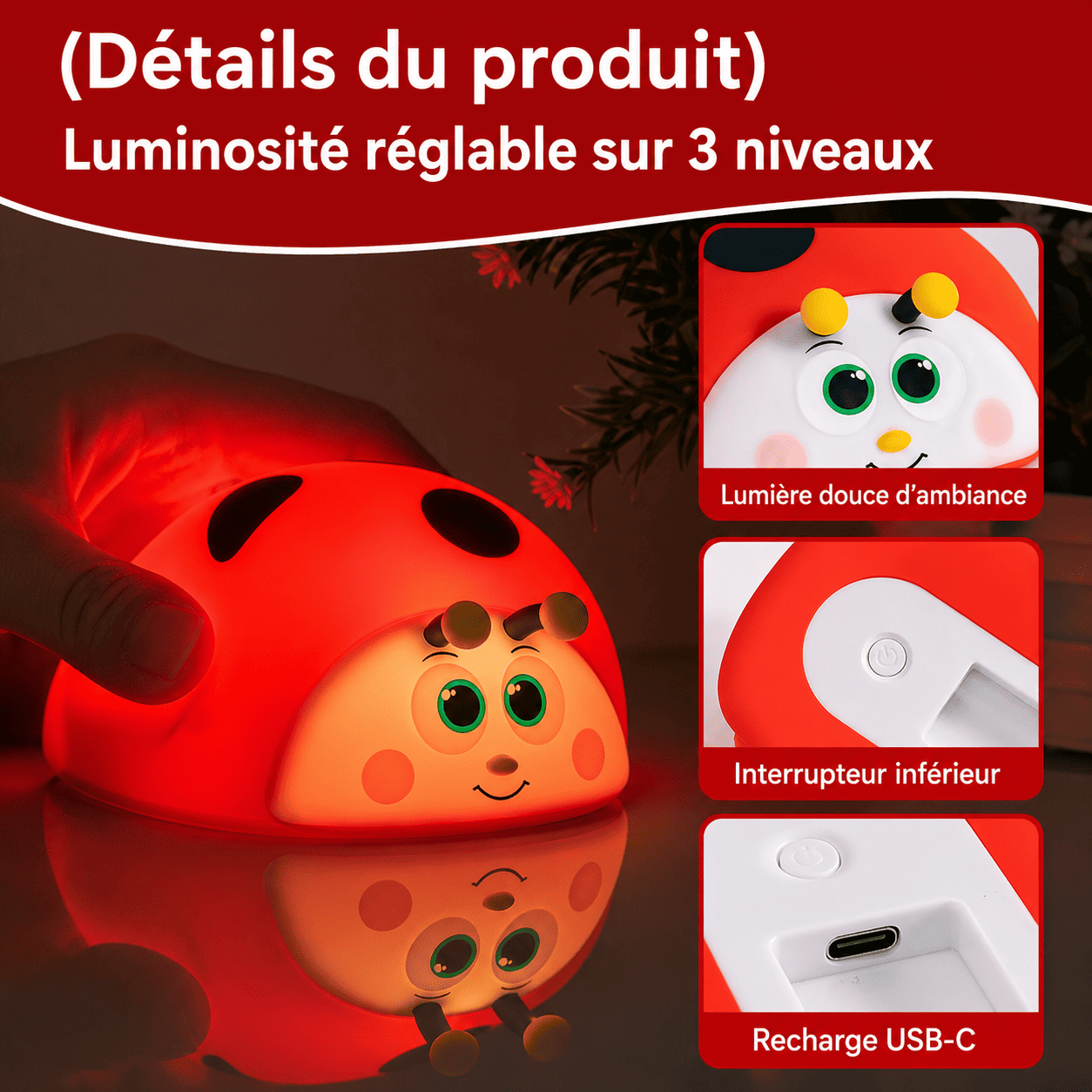 Veilleuse Coccinelle
