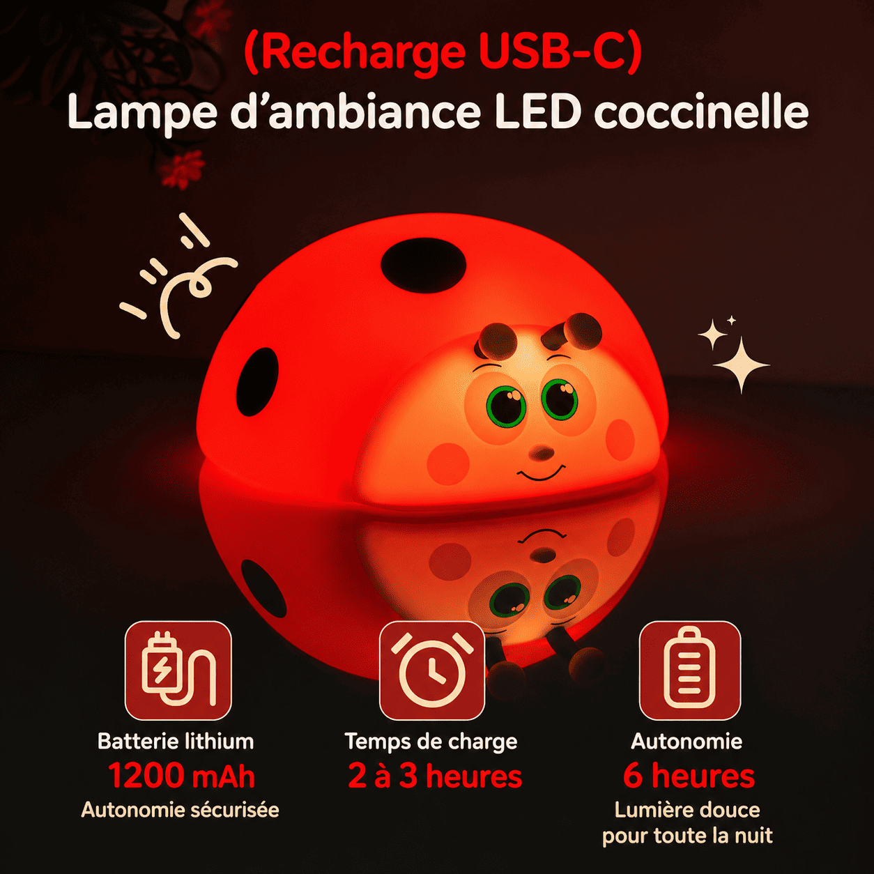 Veilleuse Coccinelle
