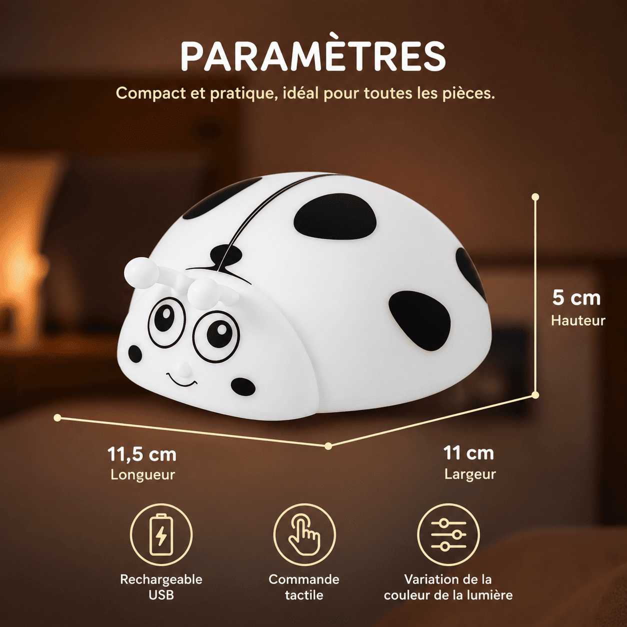 Veilleuse Coccinelle