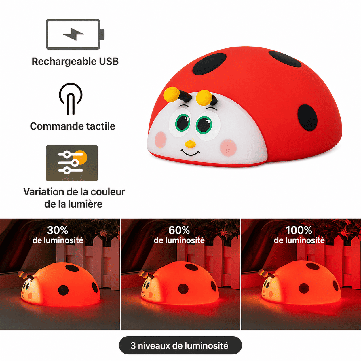 Veilleuse Coccinelle