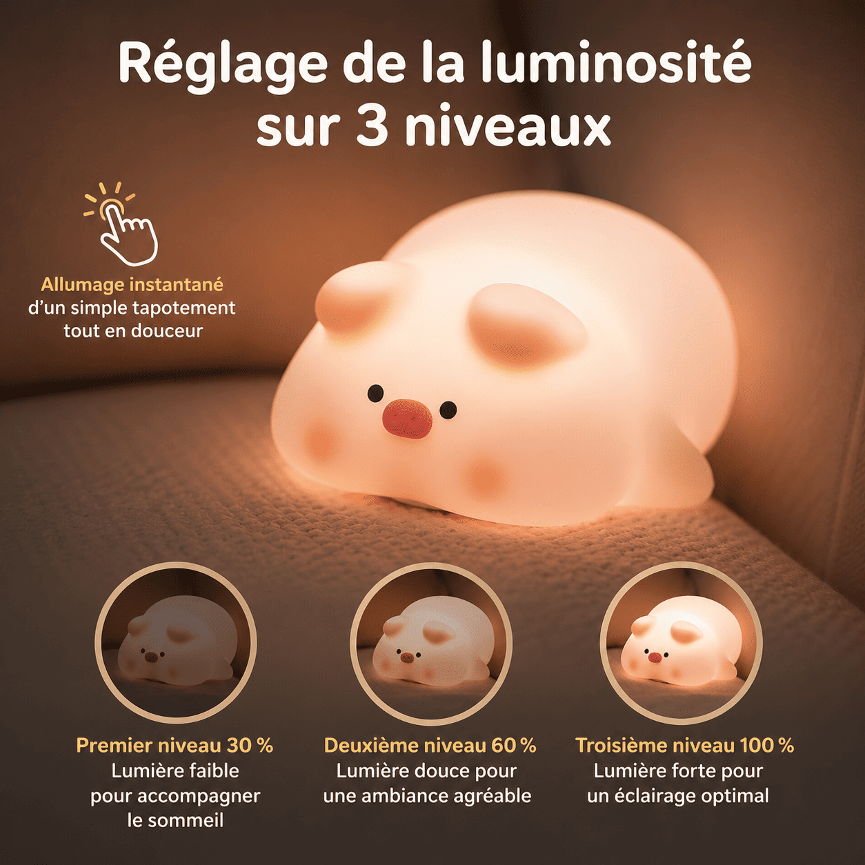 Veilleuse Cochon