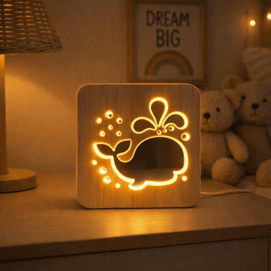 Veilleuse Enfant Baleine