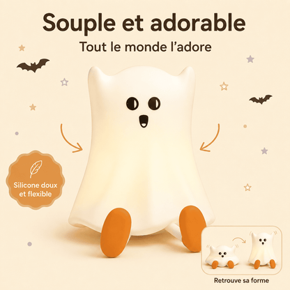 Petite veilleuse fantôme en silicone doux et flexible