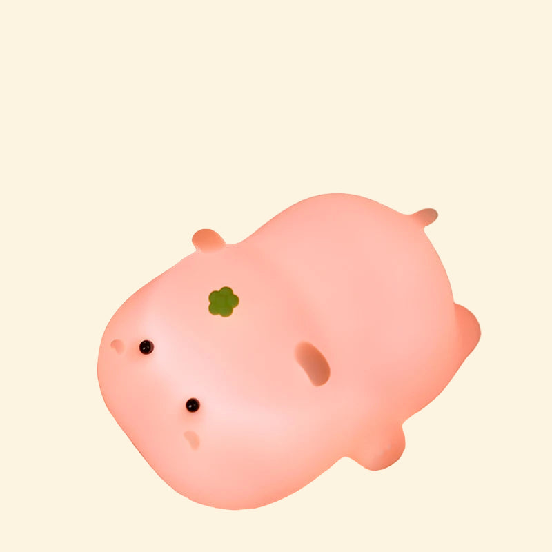 Veilleuse Hippopotame Rose