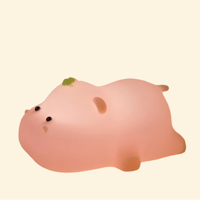 Veilleuse Hippopotame Rose