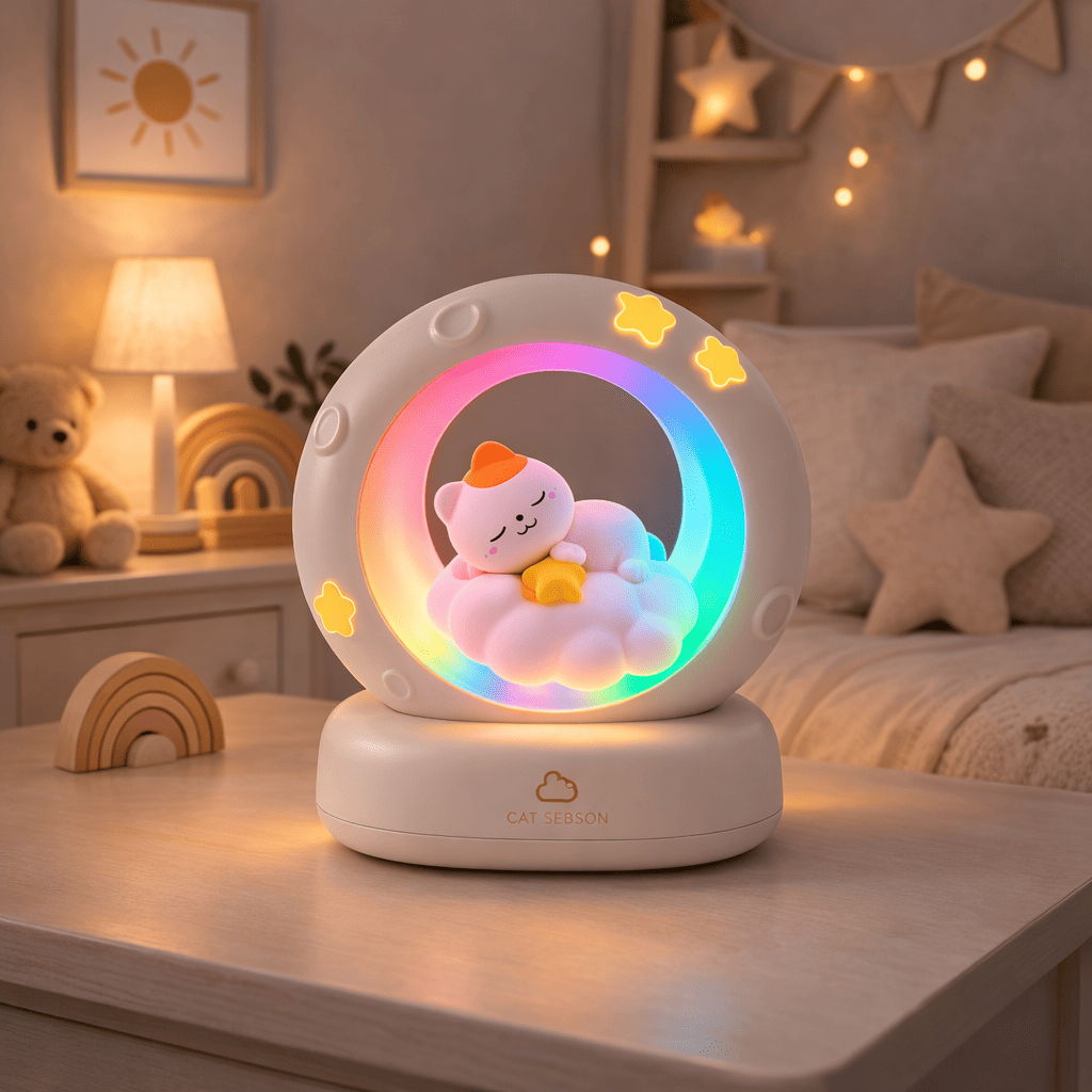 Veilleuse Lampe Chat Adorable