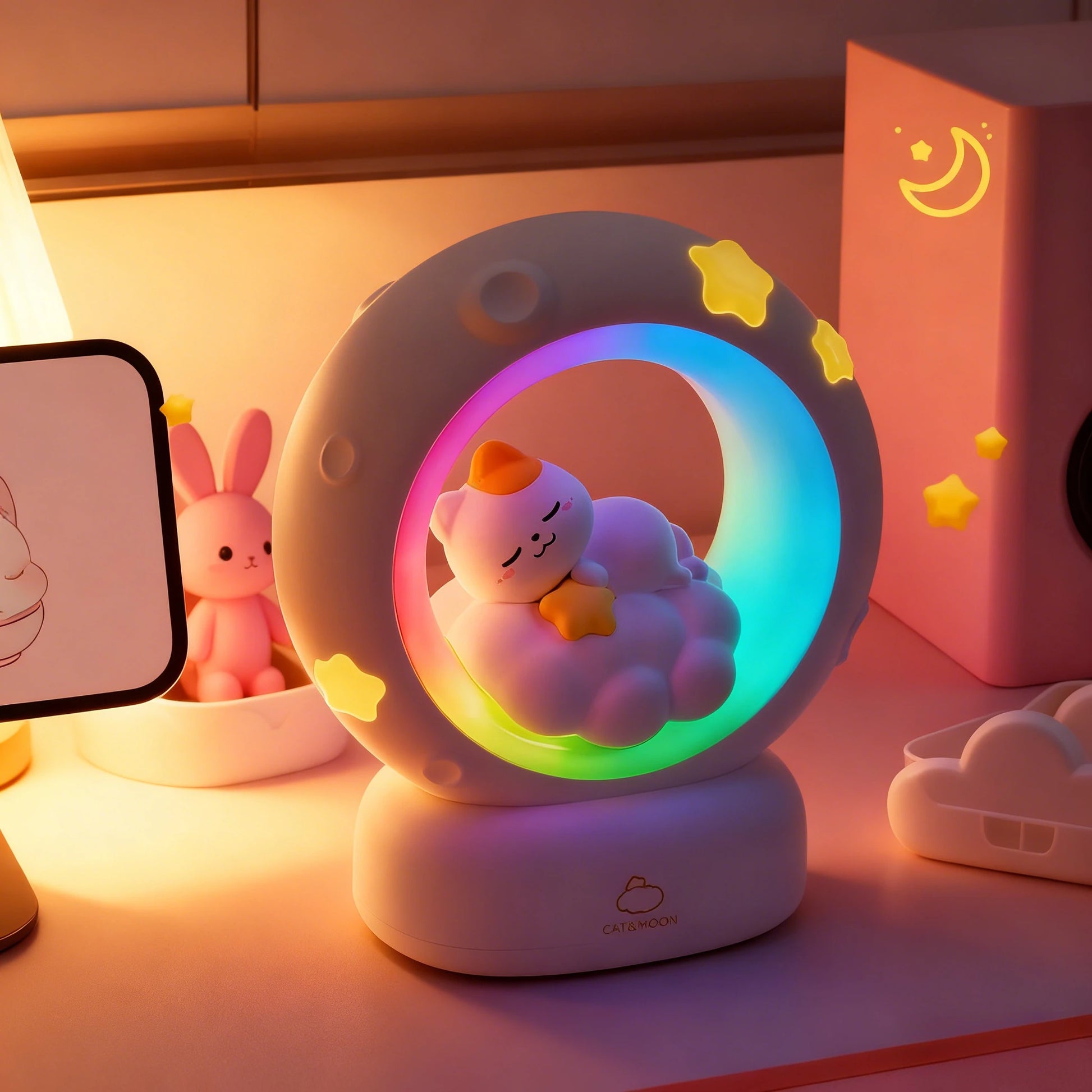 Veilleuse Lampe Chat Adorable