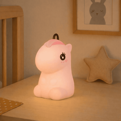 Veilleuse Licorne Rose