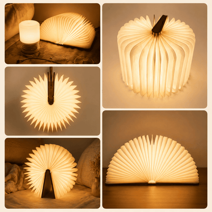 Veilleuse Livre vue sur différents angles avec plusieurs dispositions