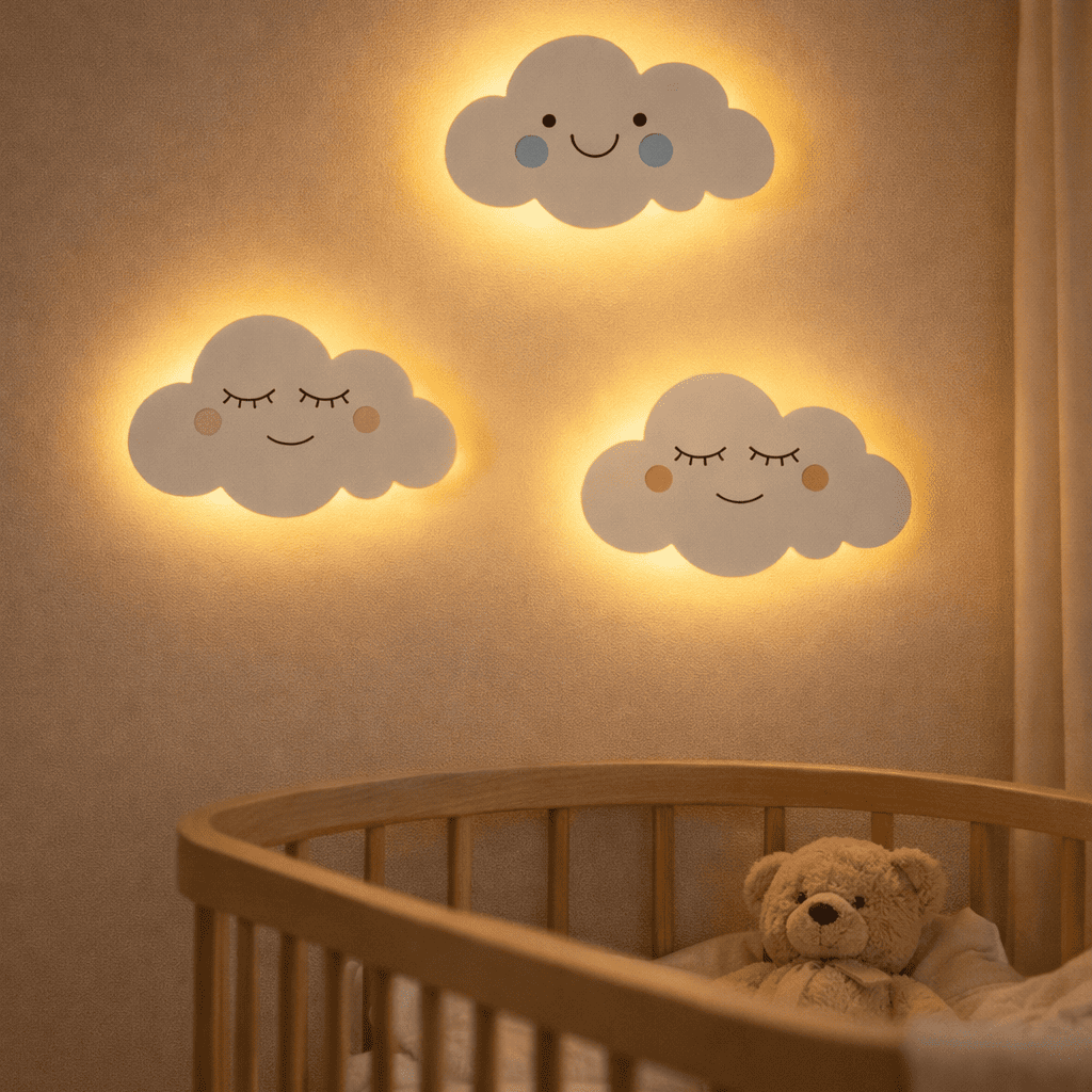 Veilleuse Murale Bébé Nuage 