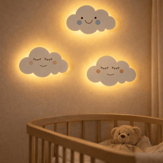 Veilleuse Murale Bébé Nuage 