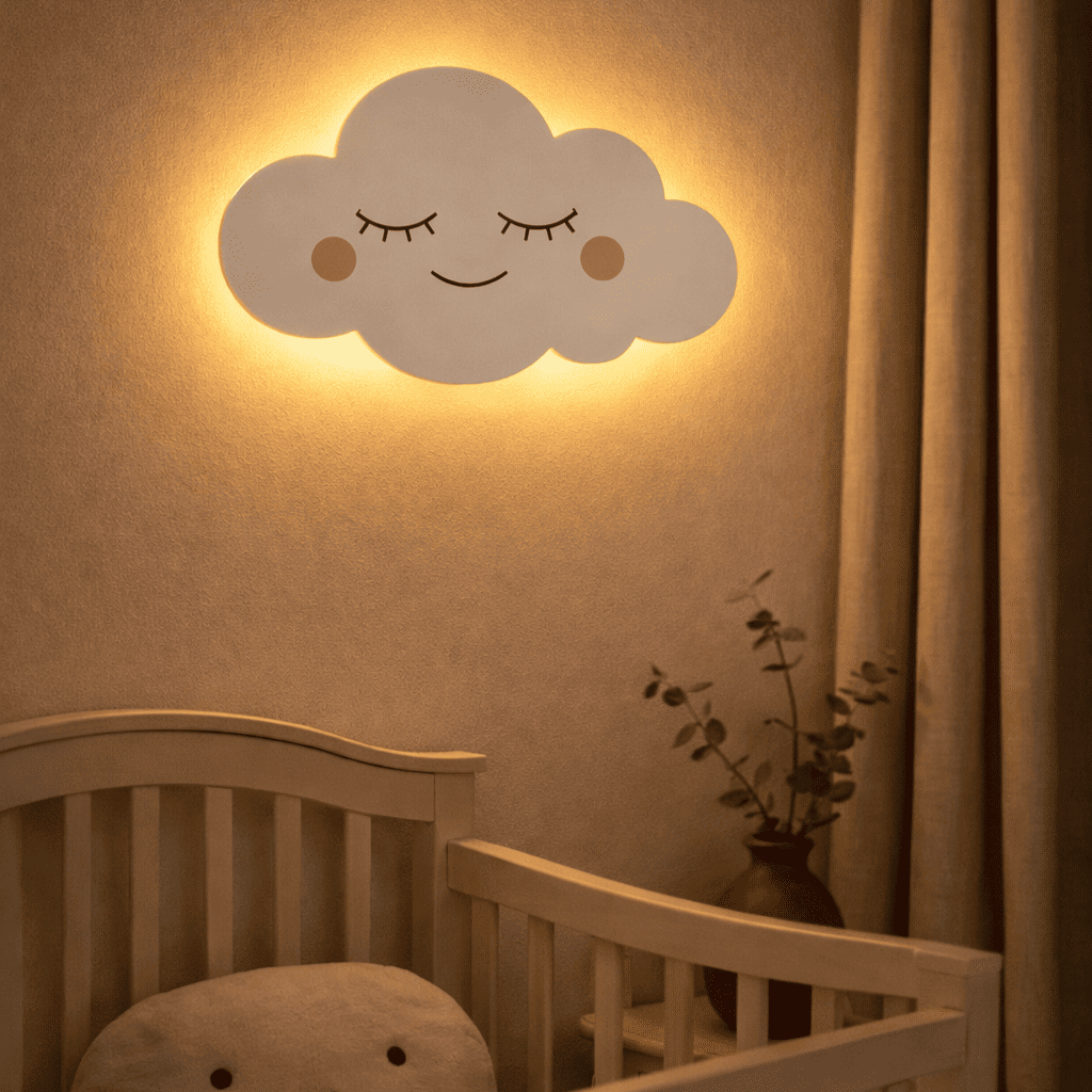 Veilleuse Murale Bébé Nuage 