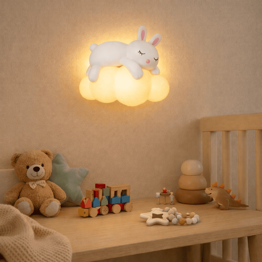 Veilleuse Murale Lapin Nuage