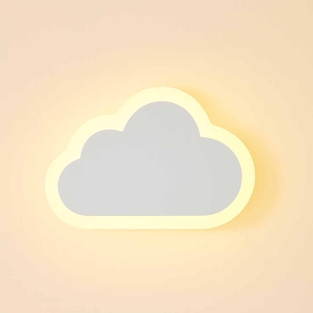 Veilleuse Murale Nuage Blanc