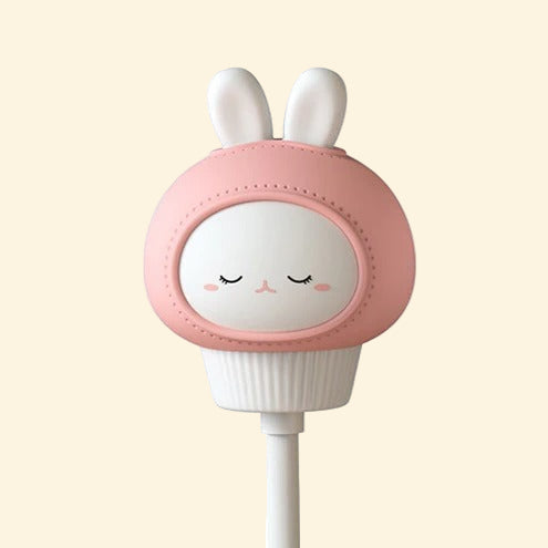 Veilleuse Nomade Lapin zoomé sur fond beige