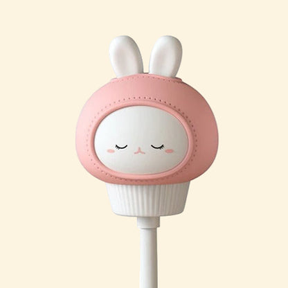 Veilleuse Nomade Lapin zoomé sur fond beige