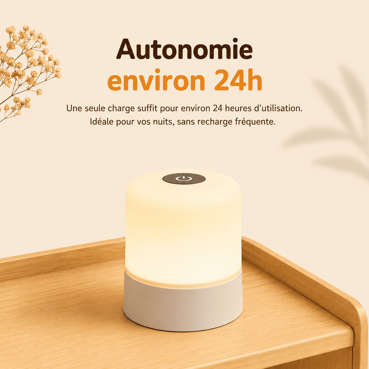 Veilleuse pour allaiter autonomie 24h environ - mylumiz.com