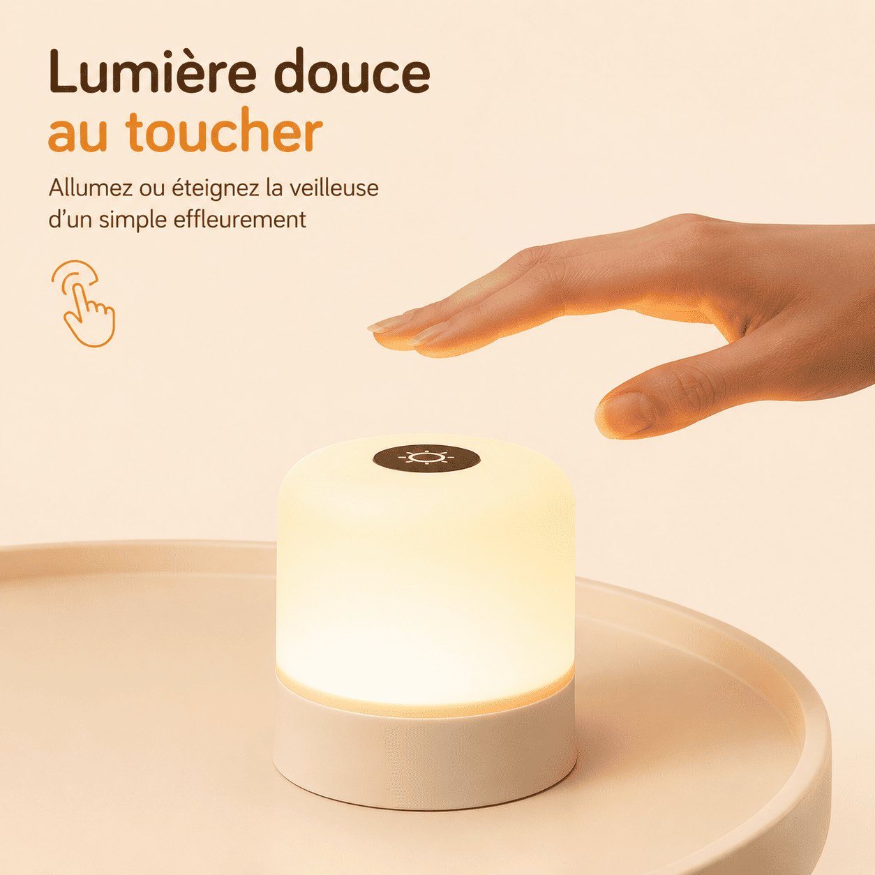 Veilleuse pour allaiter lumière douce au touche - mylumiz.com