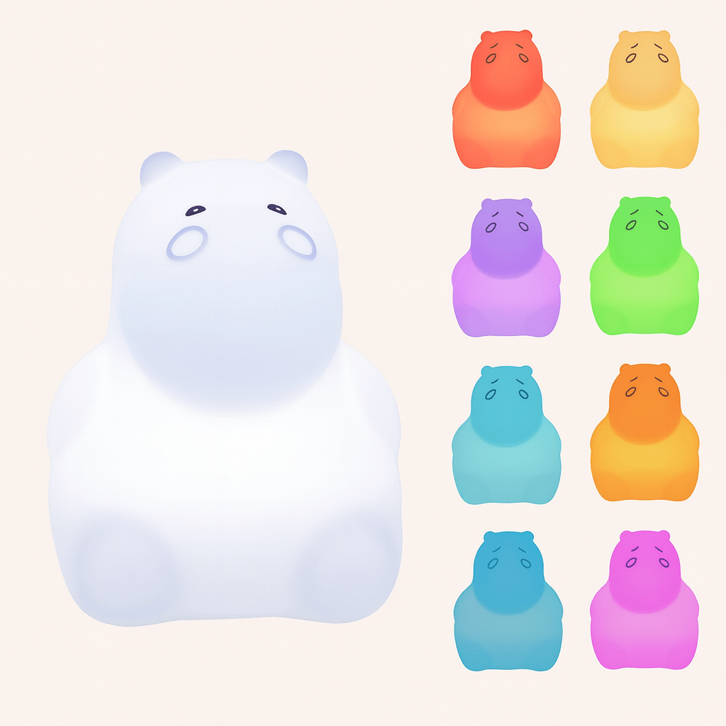 Veilleuse Rechargeable Hippopotame