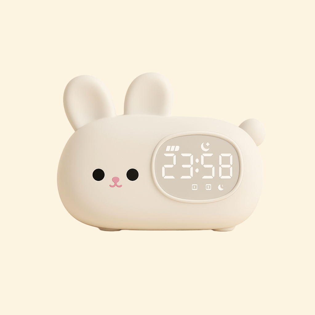 Veilleuse Réveil Lapin Blanc