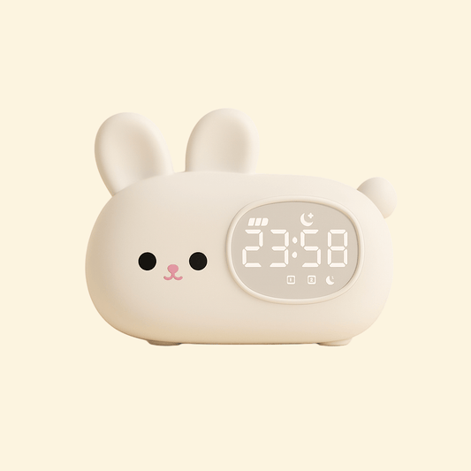 Veilleuse Réveil Lapin Blanc