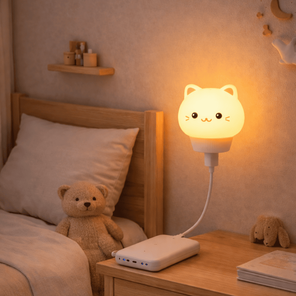 Veilleuse Transportable Chat 